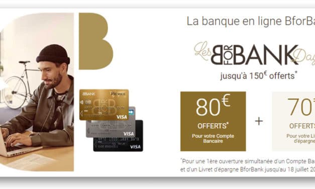 BforBank offre exceptionnelle : jusqu’à 150€ offerts